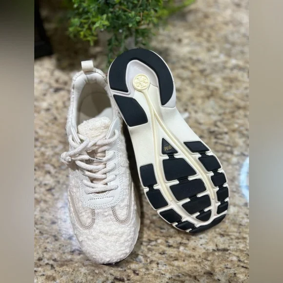 Tory Burch Good Luck Lace Up Trainer Running Sneakers 9.5 - Picture 9 of 10